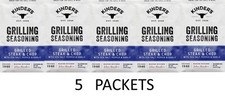 Kinder's Grilled Steak Chop Grilling Seasoning Mix 0.8 oz Packet - 5 PACKETS