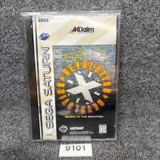 Revolution X Sega Saturn Complete w/ Manual CIB NEW Sealed