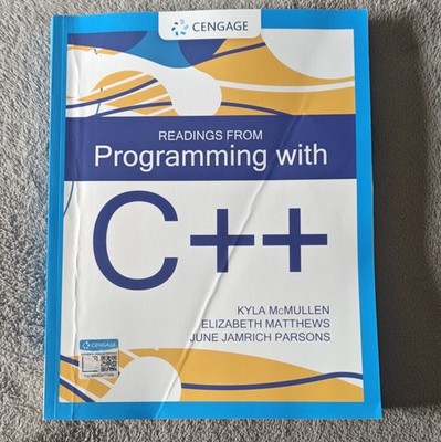 Cengage Programming with C++ Kyla McMullen Elizabeth Matthews Parsons Paperback