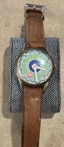 Vintage 7up Soda Peter Max Uhr Swiss Handaufzug Uhr Mechanisch Selten