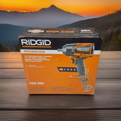 #ad #ad Ridgid R86012B 1 2 in Brushless Mid Torque Impact Wrench w Hog Ring TOOL ONLY $99.99