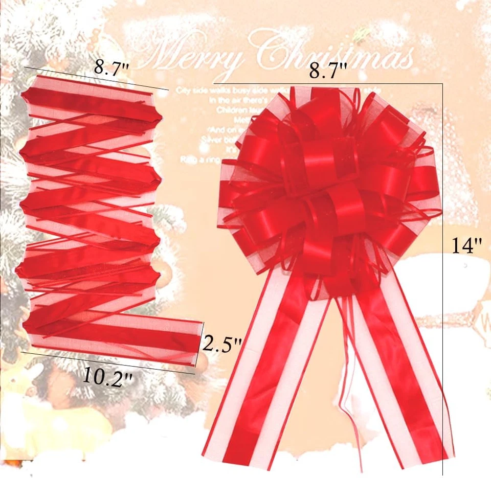 5 piezas arcos grandes, 9 pulgadas, para arcos grandes de regalo, día de San Valentín, decoración de regalo Foto 4 de 4