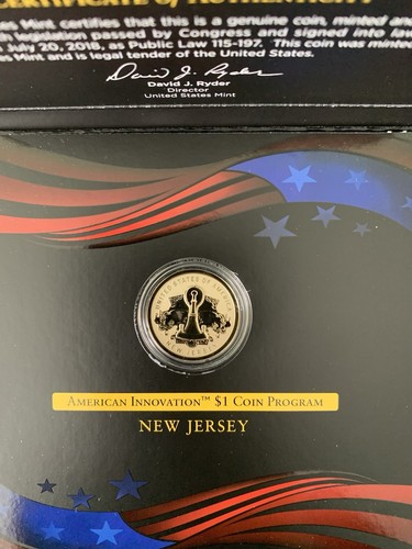 Moneta da 1 dollaro 2019 American Innovation prova inversa NUOVA MAGLIA con COA + OGP da US MINT - Foto 4 di 11