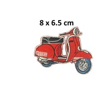 Vespa Classic Motorbike Biker Embroidered Sew Iron On Patch Jacket Jeans N-1203