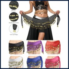 1pc Belly Dance Hip Scarf Chiffon Skirt Wrap Professional Scarf Skirt Costume.