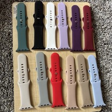Silicone Narrow Sport Band for Apple Watch Series 10, 9, 8, 7, 6, 5, 4- 1, SE