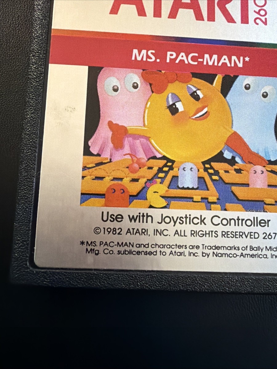 Atari 2600 Ms. Pac-Man Cartridge Tested Works 100% | eBay