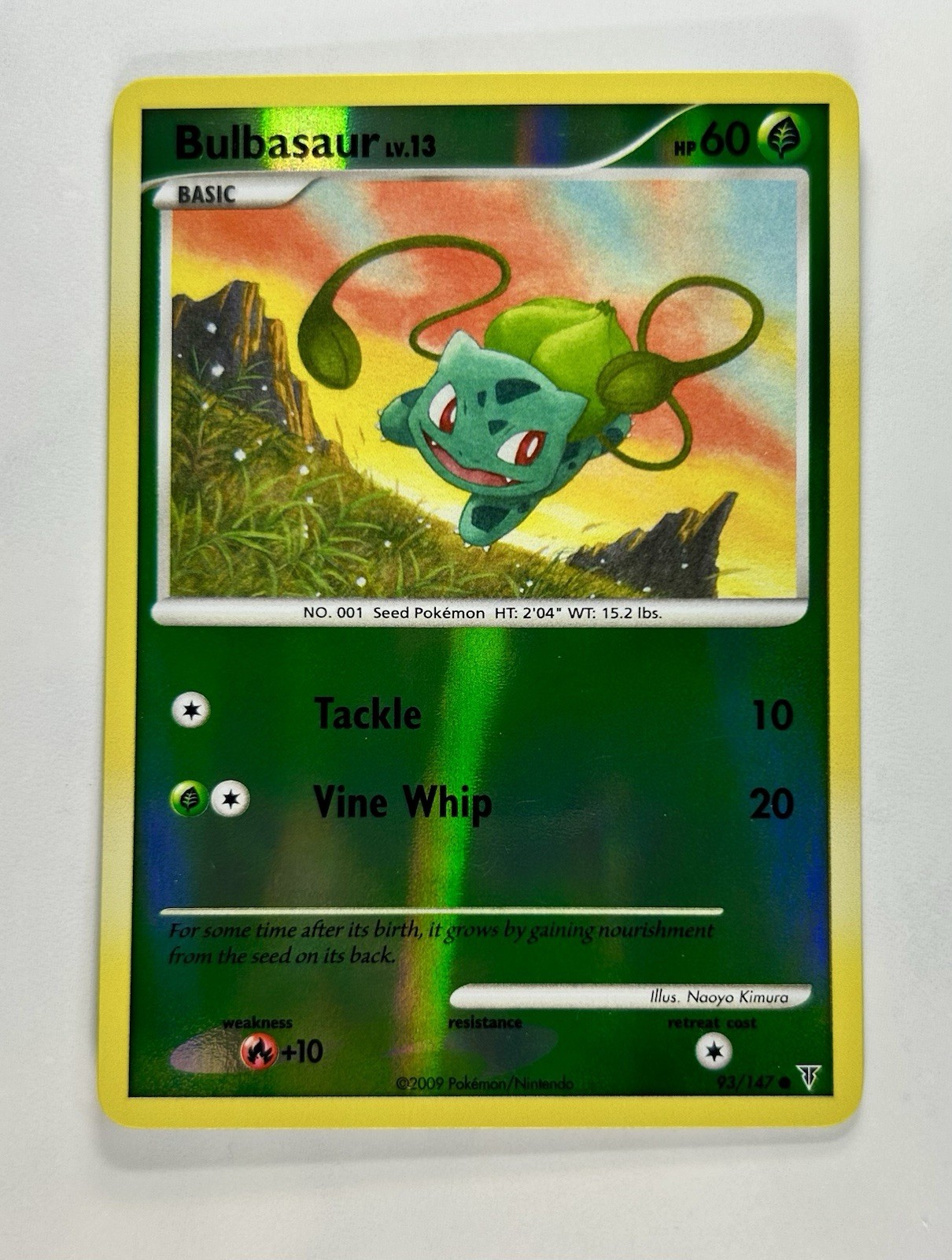 Bulbasaur 2009 Pokemon Supreme Victors Reverse Holo #93/147 * Light Play