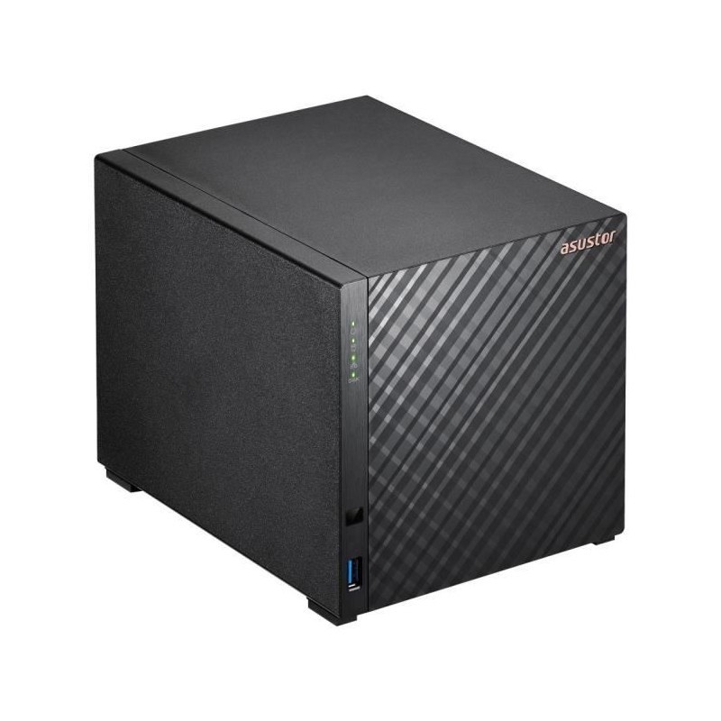ASUSTOR AS1204T boîtier NAS 4 baies avec 1 Go RAM DDR4 pour sauvegarde cloud