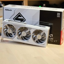 Asrock Radeon RX 9070 XT Steel Legend 16GB GDDR6 PCI-E Graphics Card - WHITE