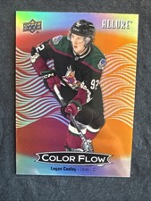 24-25 UD Allure Hockey Color Flow Red-Orange CFL-28 Logan Cooley