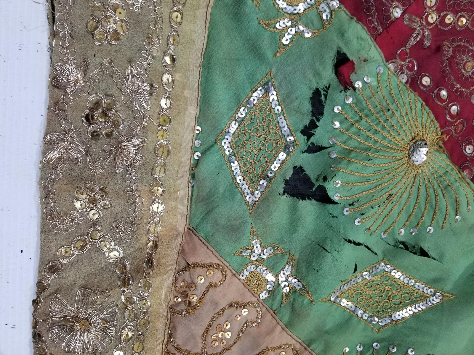 Antique Traditional Indian Patchwork Embroidered … - image 12