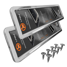 Kfz Kennzeichenhalter Edelstahl poliert Nummernschildhalter Kennzeichen