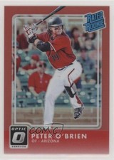 2016 Panini Donruss Optic Rated Rookies Red 57/99 Peter O'Brien #49 sh7