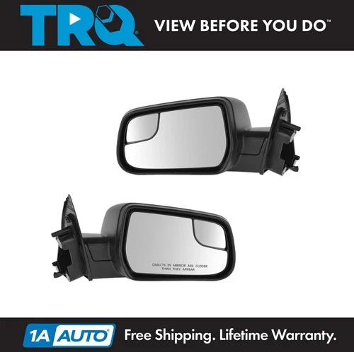 TRQ Side View Mirror Set Left & Right Power Fits 2012-2014 Chevrolet Equinox