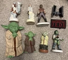 Vintage Yoda Vinyl Hand Puppet, Magic 8ball,  Hand Painted Figures, Ceramic