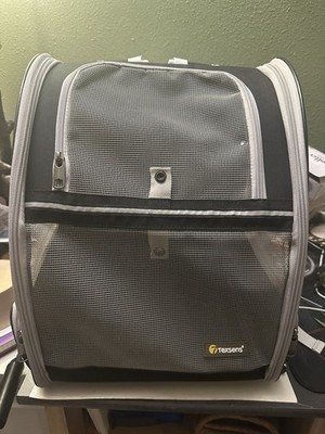 Black Fabric Dog Backpack Animal Carrier Dwk169
