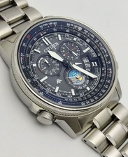 Polso Citizen Promaster Sky radiocomandato solare titanio ora mondiale 19 cm