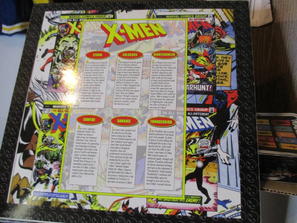 Juego de 6 figuras de acción ToyBiz 1998 en caja de X-Men tamaño gigante Marvel Legends Foto 2 de 4