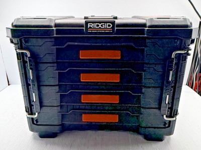 Ridgid 2.0 Pro Gear System 22 in. XL 4 Drawers Modular Tool Box Storage 257068