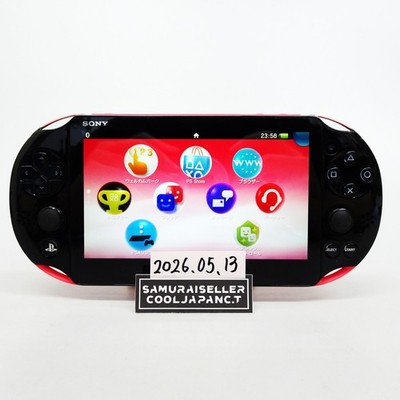 Sony Playstation PS Vita Pink Black PCH-2000 ZA15 Console only PSV Slim Used