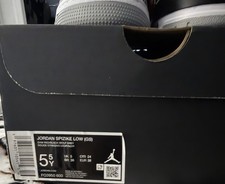 Jordan Spizike Low GS Red Black Wolf Grey Elephant Print Athletic Shoes 5.5Y