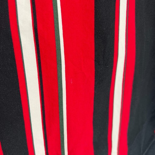 Wrangler Western Shirt Mens M/L Red Black Striped Long Sleeve - Picture 3 of 7