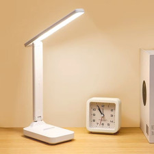 Dimmable LED Desk Light Touch Sensor Table Bedside Reading Lamp USB Rechargeable