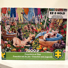Ceaco Frenchie's at Play 1000-Piece Jigsaw Puzzle EZ-2-HOLD Interlocking