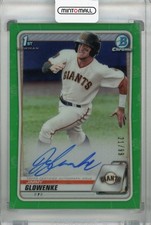 2020 Topps Bowman Draft Jimmy Glowenke Chrome Draft Auto Green /99