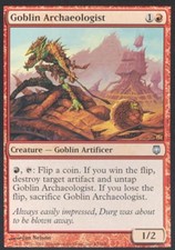 Goblin Archaeologist -Foil Light Play MTG Darksteel
