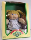 Cabbage Patch Kids #3900 Coleco 1984 Girl Blonde White Dress Blue Eyes RS3