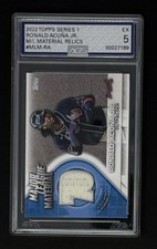 2022 Topps Series 1 Major League Material Ronald Acuna Jr #MLM-RA AGS5