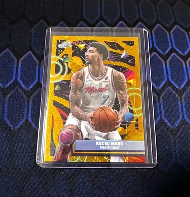 2025-26 Topps Cosmic Chrome Kel'el Ware Gold Refractor 35/50 #181 Miami Heat