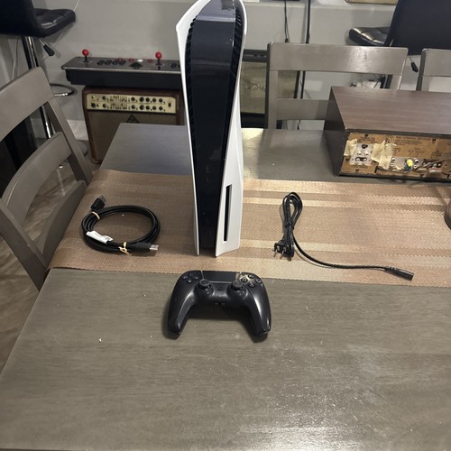 Sony PlayStation 5 Console CFI-1015A W/ Controller & CablesFor Part Repair READ