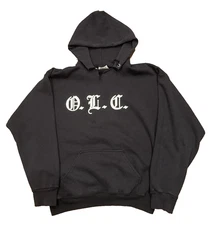 Vintage 90's One Life Crew O.L.C. Cleveland Hardcore Hoodie Size XL