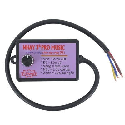 12V-24V 12 Sound Electronic Horn with Pro Horn Speaker for Battery Powered