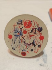 US Metal Toy Mfg. Co. Noise Maker Dancers Tin Litho New Years Eve Vtg