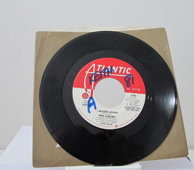 45 RECORD - PHIL COLLINS - I MISSED AGAIN