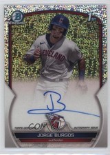 2023 Bowman Chrome Prospect Speckle Refractor 217/299 Jorge Burgos Auto 0m86