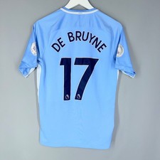 MANCHESTER CITY HOME 2016 - 2017 SOCCER JERSEY FOOTBALL SHIRT NIKE #17 DE BRUYNE
