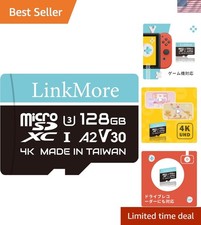 128GB Lite Micro SD Card, A2, UHS-I, U3, V30, Class 10 Compatible, Max Sequen...
