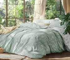 BEDSURE Queen Comforter Set - Sage Green Comforter, Cute Floral Bedding