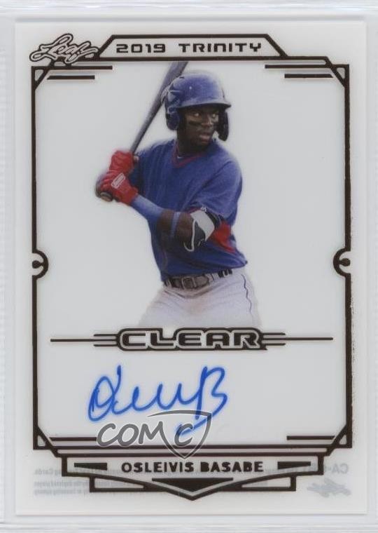 2019 Leaf Trinity Clear Osleivis Basabe #CA-OB1 Auto nd3