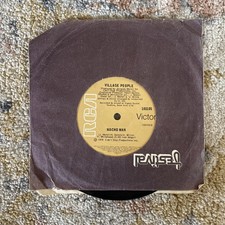 RETRO VINYL RECORD 45 Single Music Art Cafe Mancave - Village People Macho Man