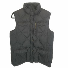 Lands End Womens Down Quilted Puffer Vest Gorpcore Sz L 14/16 Full Zip Outdoor