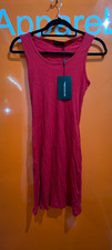 Pretty Little Thing Red Ribbed Scoop Neck Bodycon Dress, NEW, Size 10, SF