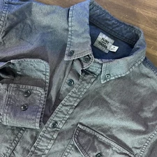 Flint and Tinder Huckberry Utility Workwear Shirt Mens Small Blue Button Down