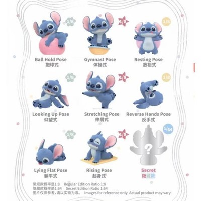 TOPTOY Disney Stitch Energy Yoga Series Blind Box Figure Toy Gift