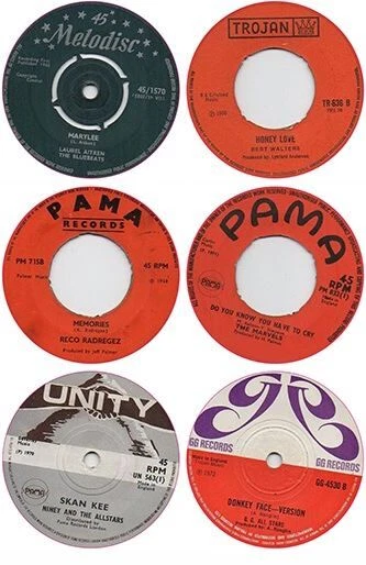 COCO DE MOL 6x85mm Reggae Records Vinyl Stickers melodic trojan pama laptop ska skinhead